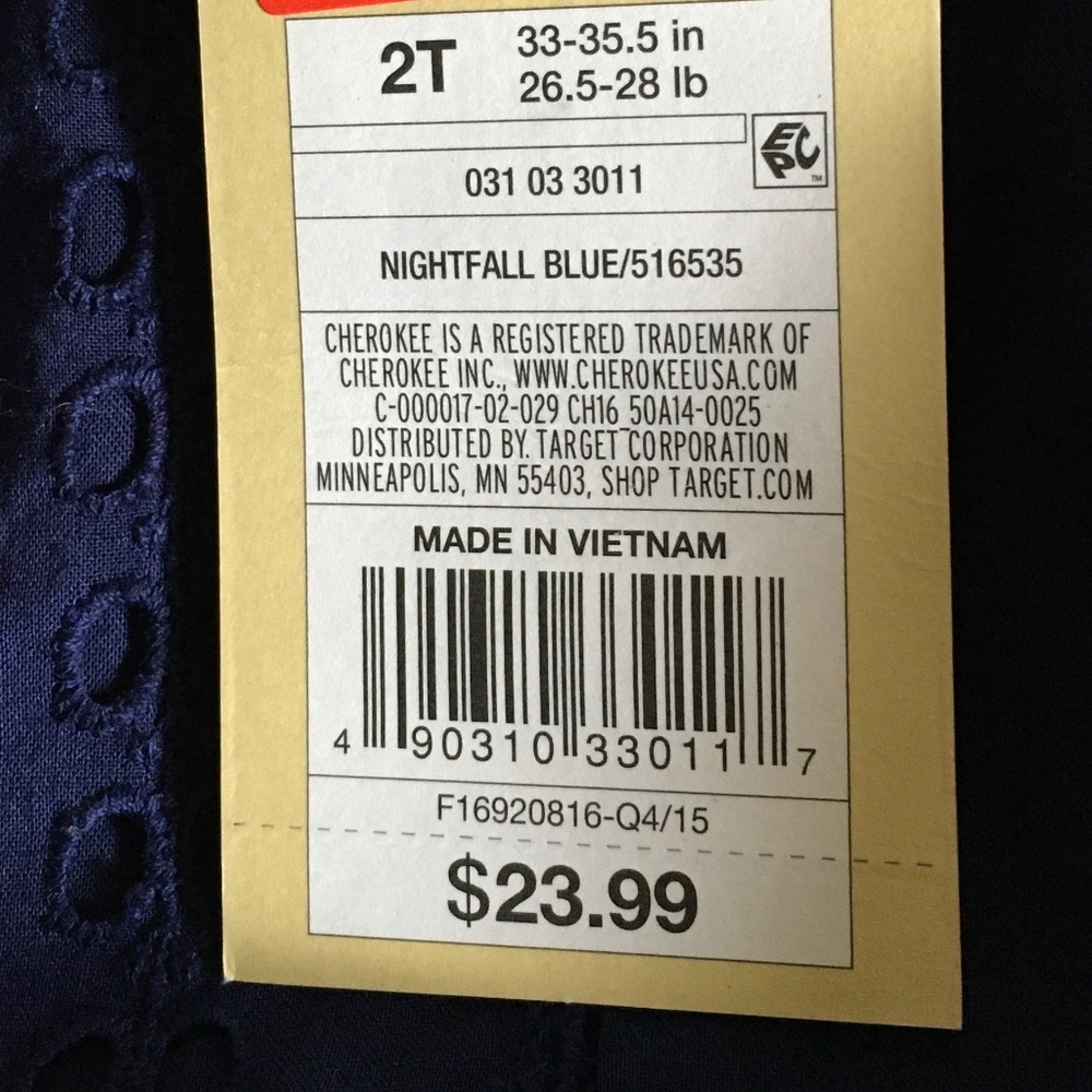 Cheroke Little Girl Summer Dress size 2T. - Picture 4 of 6